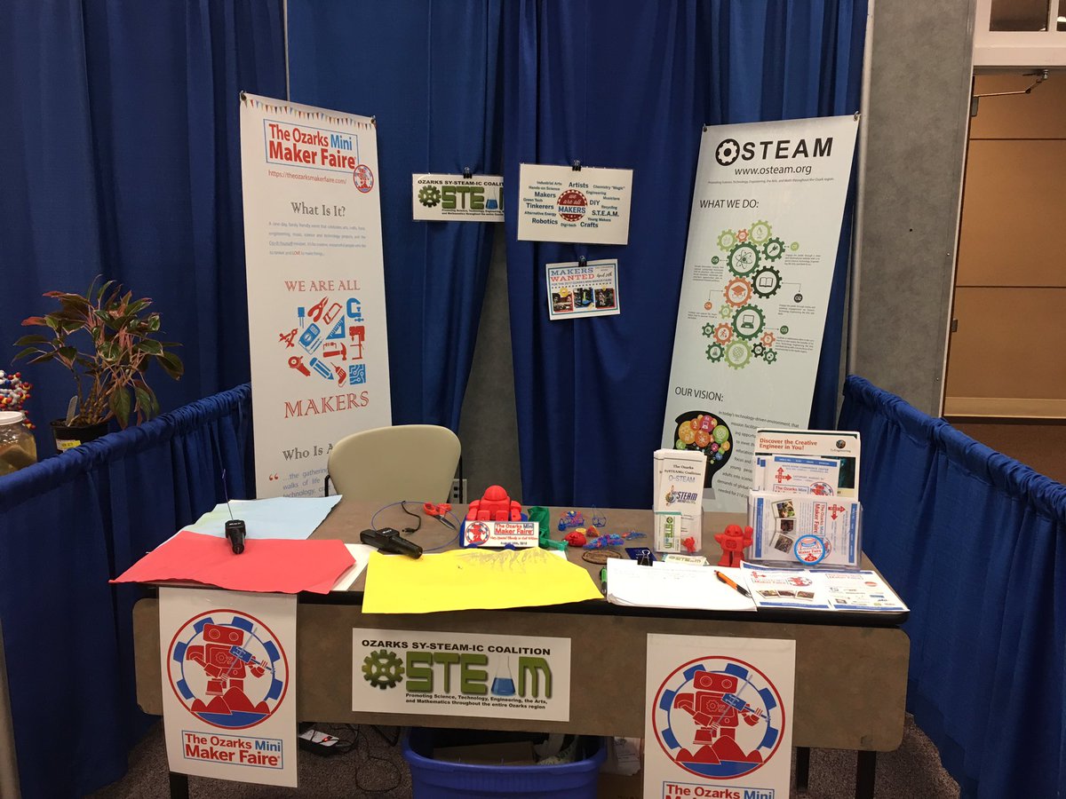O_STEAM's tweet photo. Ready to start another #STEAMified Day with some inquisitive High Schoolers @OTC #STEAMdays @ #myOTC #Ozarks #PROUD https://t.co/gV3SO8dsyR