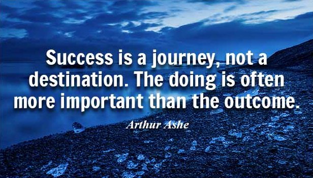 pianotime2's tweet photo. Success is a journey, not a destination. The doing is often more important than the outcome.  ~ Arthur Ashe #quote #success https://t.co/TJ07B8FU0j