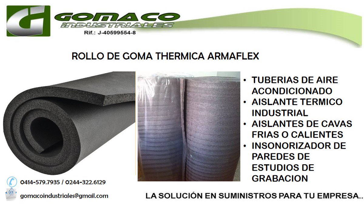 Ernesto Arias on Twitter: "@GOMACO_IND @revista_fge @coinvecazulia77 @MuIndustrial @EP_Tecnologia_ @CamaraComAragua @ContacFerretero @ProveeAraguaSA @aseproindgtca cuanto tienes el metro de aislante?" Twitter