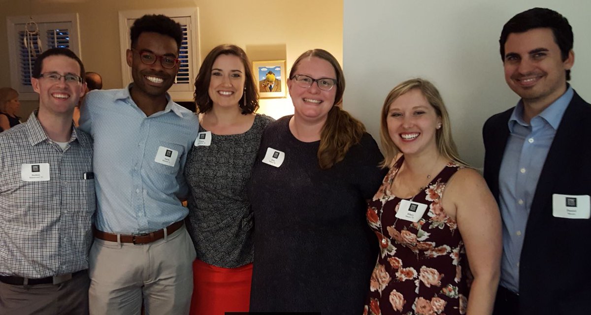 Today's #PhotoFriday: #YJ4Ls gather in Alexandria, VA for a lovely evening at the home of #BW trustee Agnes Dover '76.