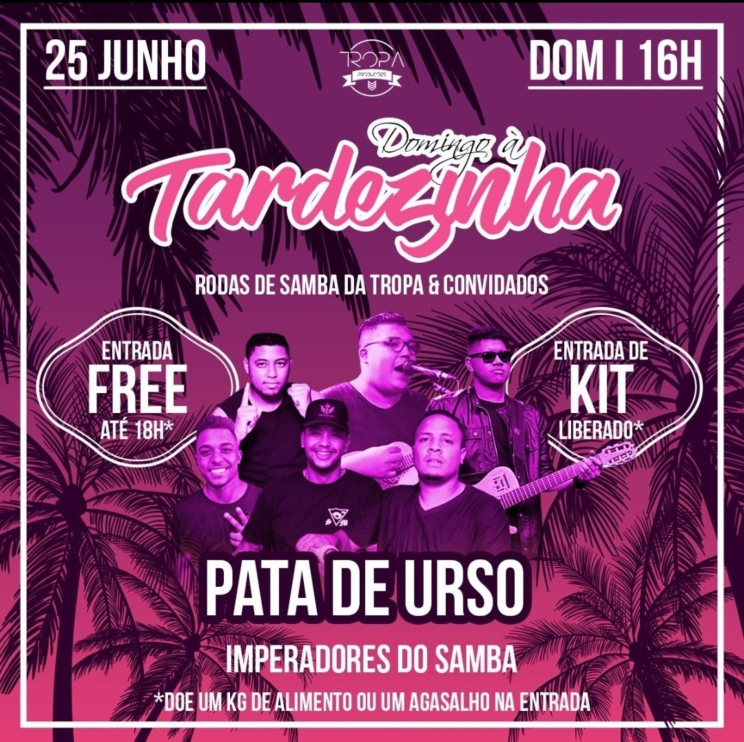 vanessadatropa's tweet photo. Lembrando que domingo na quadra do Imperadores do Samba Mais uma Tardezinha da Tropa não vai perde essa né, é domingo hein🔥🔥#SEGUEATROPA ✅🔝 https://t.co/2aLEWskOhf