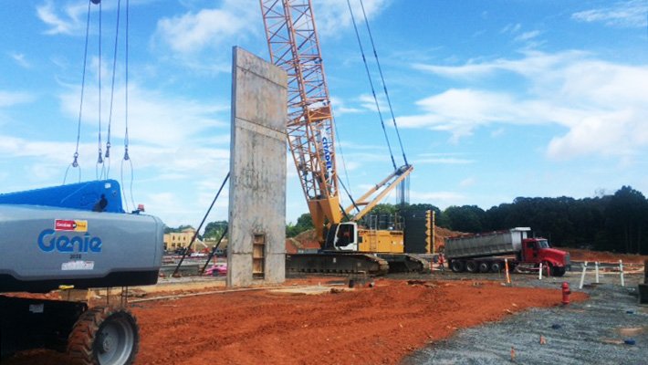 MPVProperties's tweet photo. #RedStoneSC construction update! First perimeter wall of @StoneTheatres is standing! https://t.co/dbNoH57AeG
