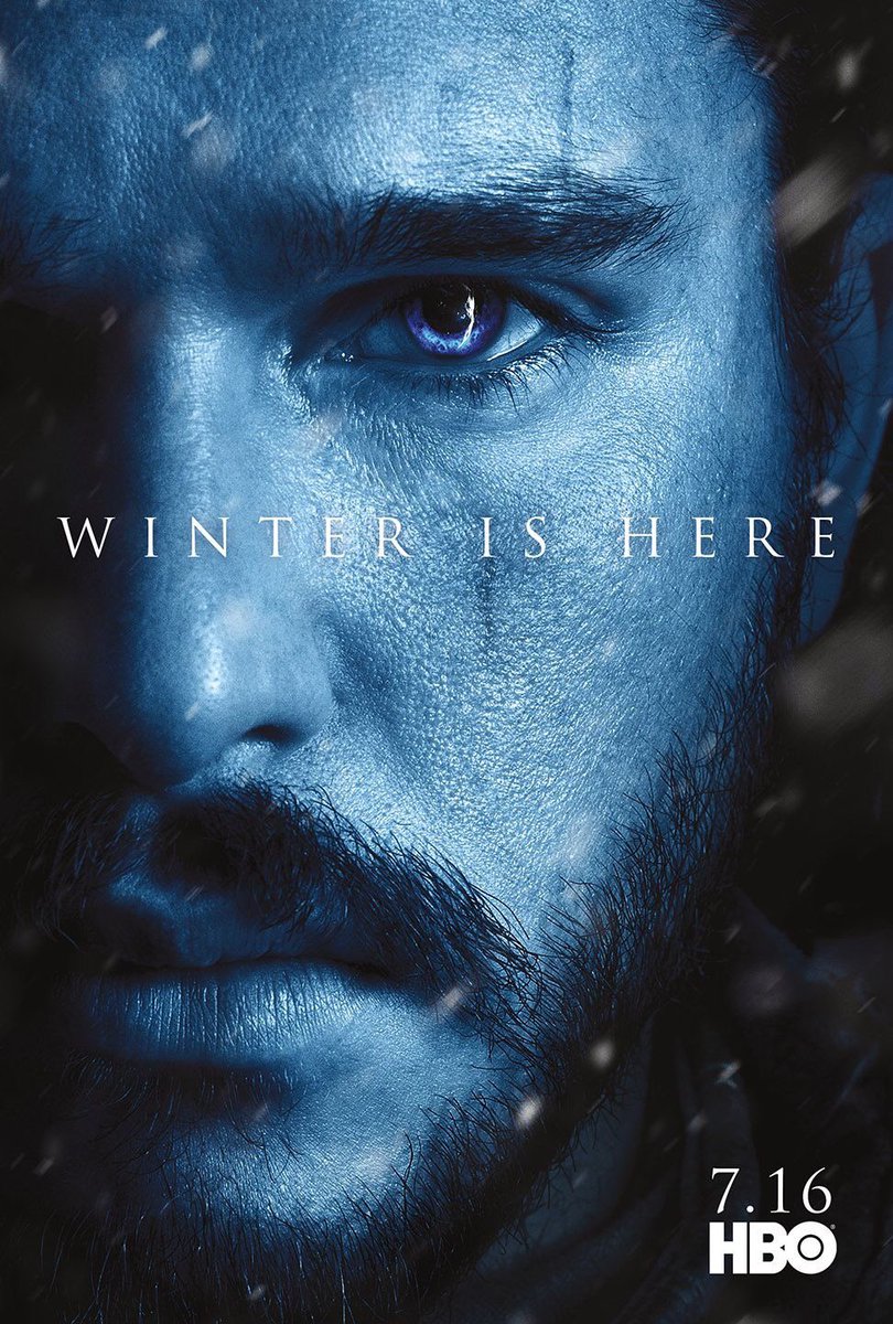 GoT_Cast's tweet photo. Official posters for #GameofThrones Season 7 #WinterIsHere https://t.co/JFw0o7f2Xg