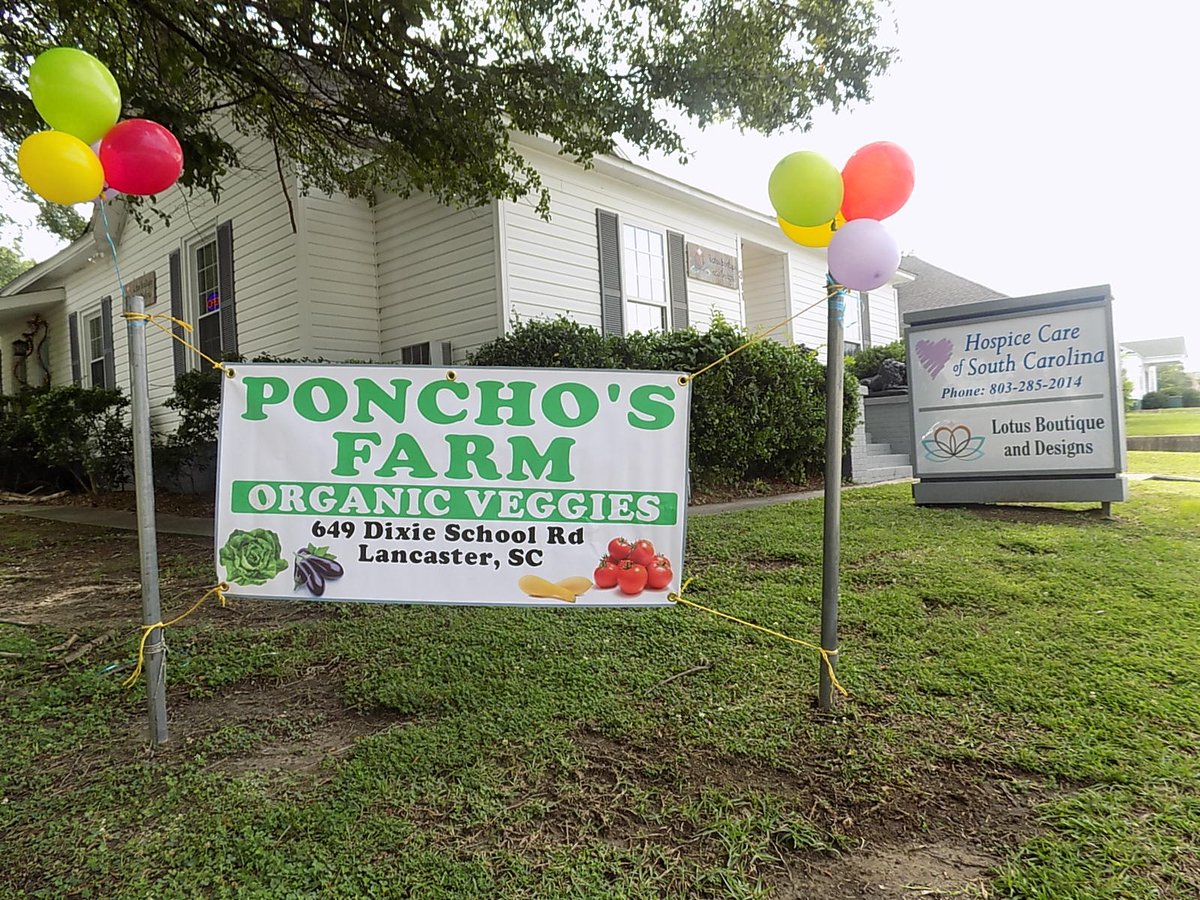 Open til 5:30 p.m. Stop by before 2 p.m. &amp; pick up some #organic vegetables from Poncho's Farm! #ShopWECLotus #ShopLocalLancasterSC