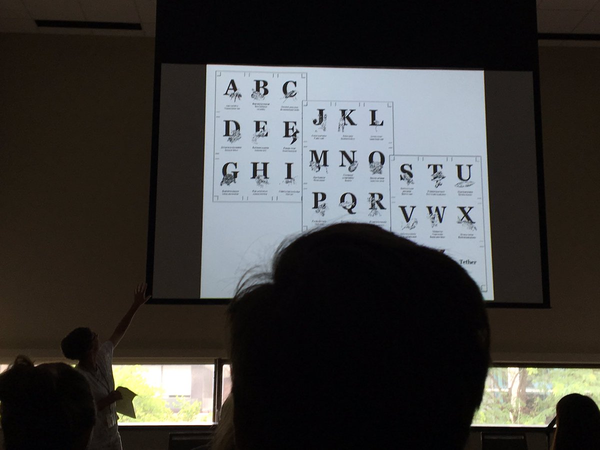 gamegrower's tweet photo. Erica Damman on her fascinating species-extinction game, Tether, a play on Scrabble #asle2017 https://t.co/YQQMijS2ad
