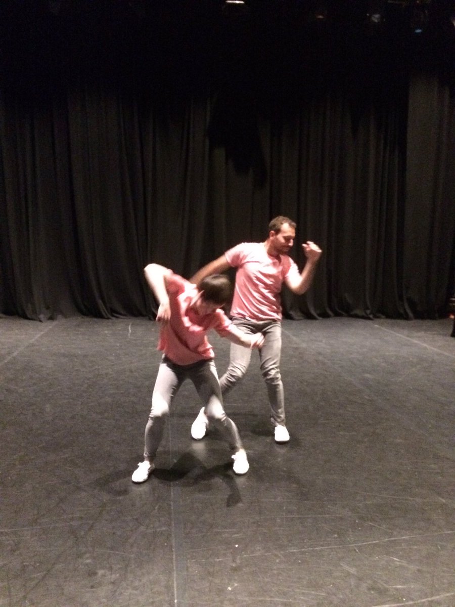 KirstenJeavons's tweet photo. Warming up in the #patrickcentre @dancexchange and @becca_toots - getting ready for #danceinsights https://t.co/1RuAsk71RX