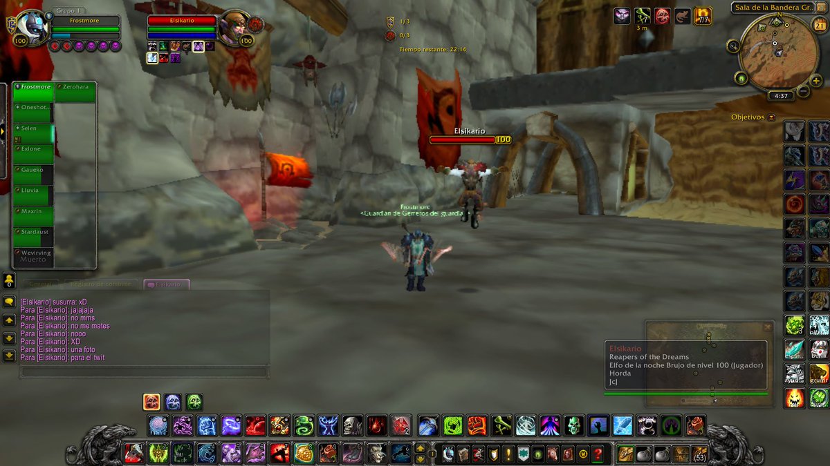 erm0_t's tweet photo. estaba en bg y me encontré a mi amigo de la Horda el sikari que bueno que supo quien era yo:D #wowcolombia #wow #worldofwarcraft #firesotorm https://t.co/LNq1BctdXv