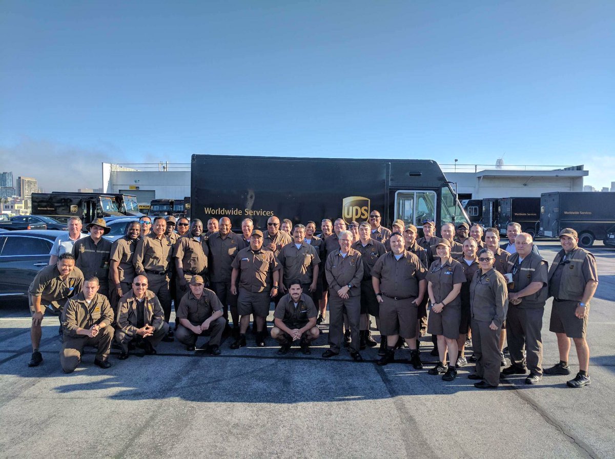 NorthCalUPSers's tweet photo. Our @NorthwestUPSers and @SouthCalUPSers partners held us up all week in #SanFrancisco. Words can't express how grateful we are. #WeAreUPS https://t.co/J7Hr1WpPQd