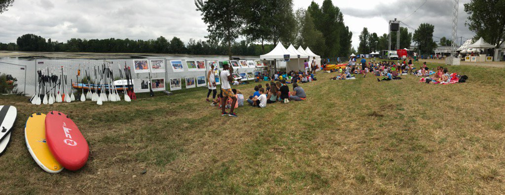 Journée de l'olympisme #Paris2024 au #watermixfestival quand sport, valeurs et festivité se rencontrent 🏄🏽💞😅