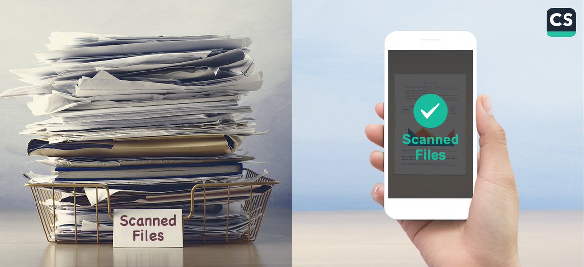 CamScanner's tweet photo. A pile of scanned files in a basket, or a folder of scanned files on your phone? #gopaperless #worldrecycleweek #environmentallyfriendly https://t.co/6Qiyig4xzP