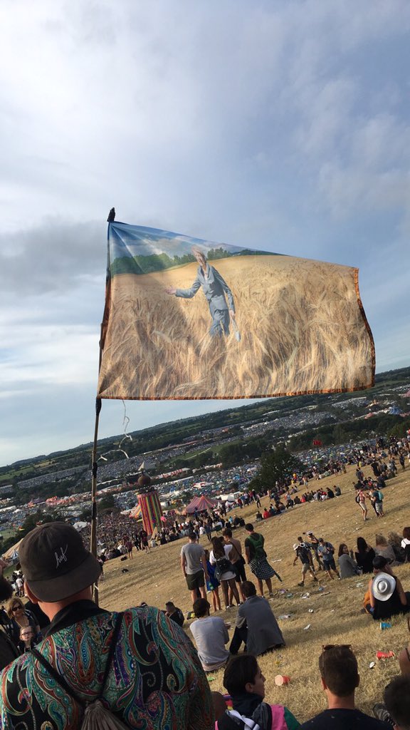 easyodds's tweet photo. And the winner of the best flag at #Glastonbury2017 goes to... https://t.co/4rjKpvUb8Q