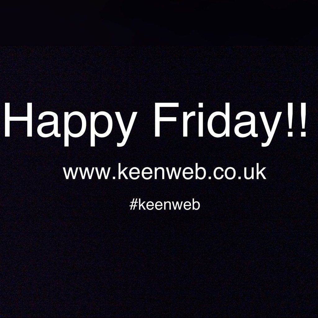 keenwebhosting's tweet photo. Happy #Friday x Weekend!
From everyone here at Keenweb Hosting!
https://t.co/aKfireUu8R
#keenweb #hosting #happyfriday #weekend #getonline https://t.co/dMm98hhfuC