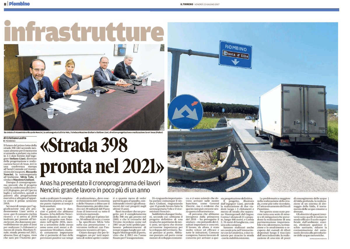 VeloSilvia's tweet photo. A #Piombino abbiamo presentato il progetto della #SS398, la bretella di collegamento al #porto: definiti tempi e modalità di realizzazione https://t.co/cWf8Fv1a5g