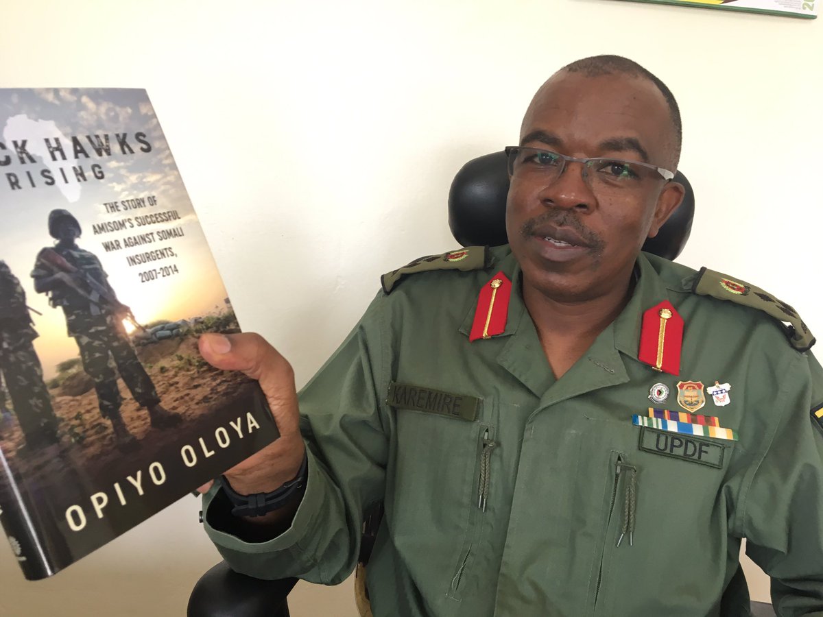 Got to get #UgandaReading Black Hawks Rising-formation &amp; deployment of AMISOM; peace-making... Received from <a href="/UPDFspokespersn/">-</a> <a href="/OpiyoOloya/">Opiyo Oloya</a>
