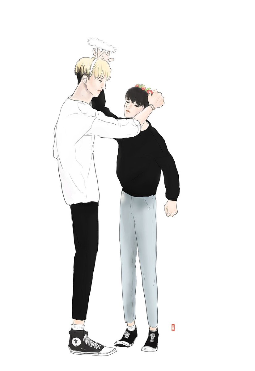 Parkshi96's tweet photo. Angels #bjin #binhwanfanart #bjinforlife https://t.co/2xTrFLzdYm