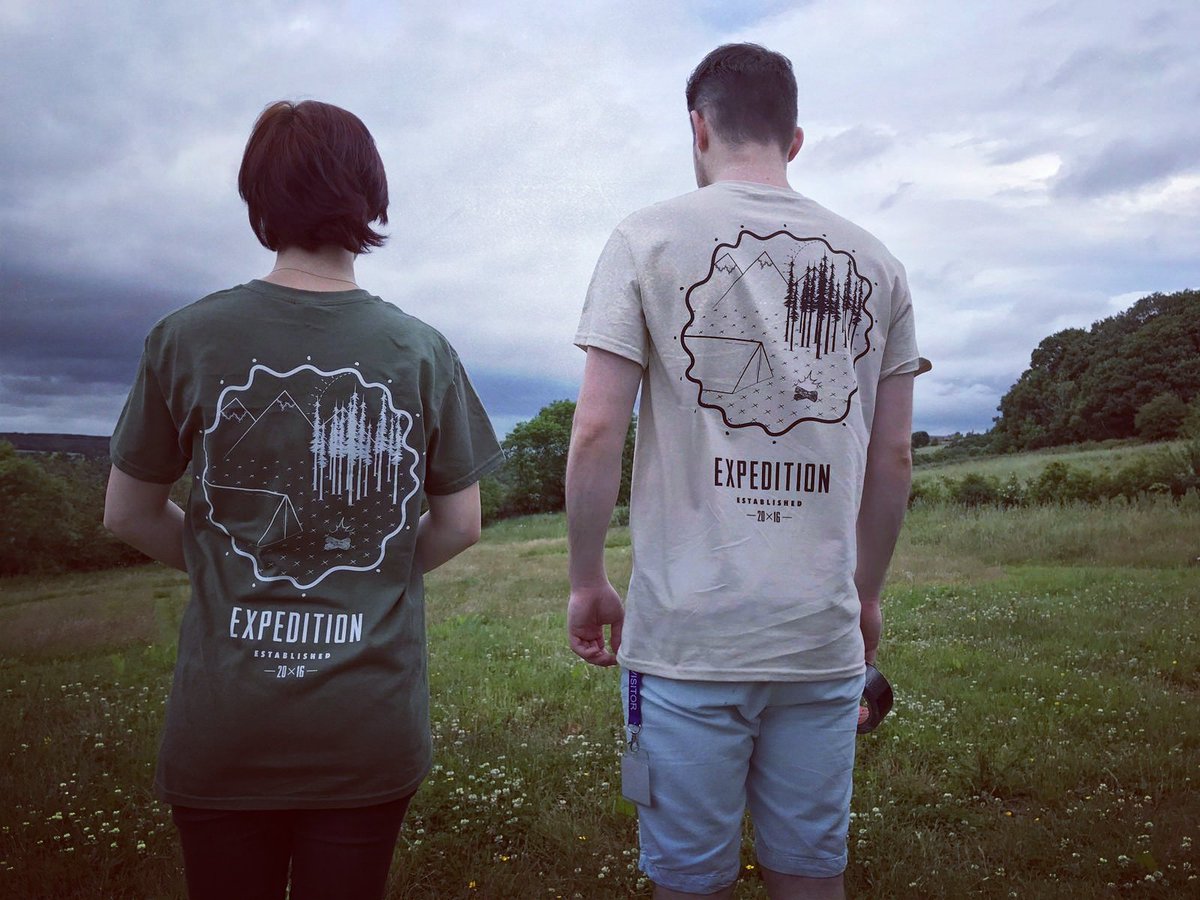 ExpeditionUK's tweet photo. New shirts! We'll be selling them at @ymteam God camp! Only £8. #Godcamp17 #worshipband #wildchild  #praise #worship https://t.co/kdz397fCKP
