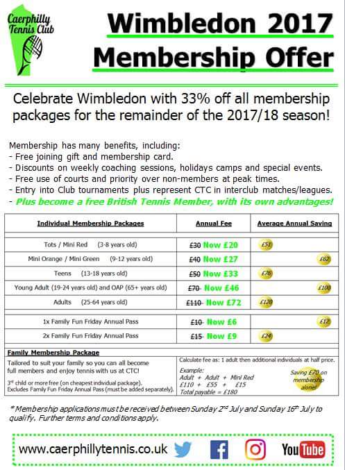 Only 10 days until #Wimbledon but if you can't wait that long, come along to #CTC open day on Sunday 2nd July! Free tennis from 11am to 4pm.