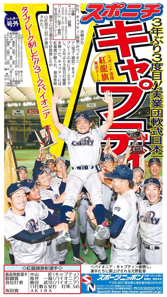 Uzivatel 野球youtuber向 ベースボールサウナ伝承者 Na Twitteru 軟式野球最強企業チーム 関東でもはや伝説となっている 軟式野球企業チーム キャプティ スリーボンド の両チーム クラブチーム最強と謳われるバンバータですら その牙城を崩せていない