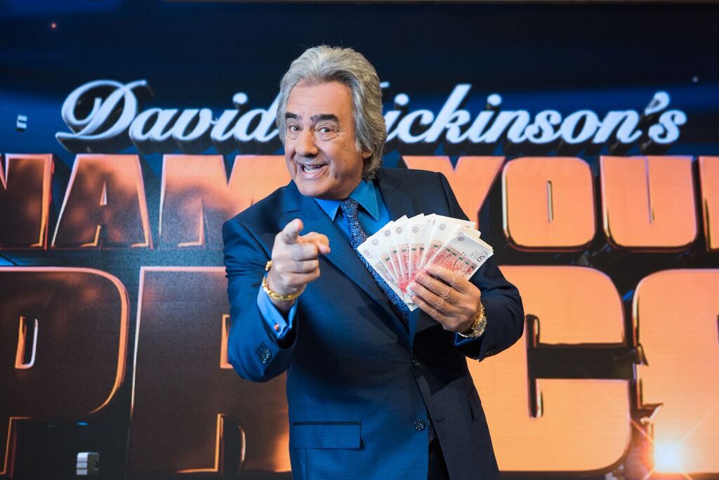 NameYourPrice's tweet photo. 3 days to go! Catch #DavidDickinson's Name Your Price. The brand-new game show on @ITV1.  Starts Monday 26th June, weekdays at 3pm. https://t.co/JnvqYor3ES