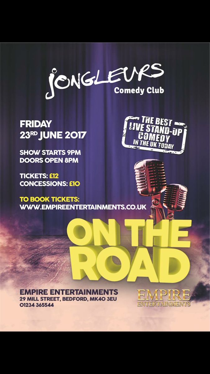 Tonight <a href="/Empire_bedford/">Empire Bedford</a> <a href="/empirebedford/">Empire Entertainment</a> is going to be funny 😂 😂😂😂😂😂😂<a href="/JongleursComedy/">Jongleurs Comedy</a>