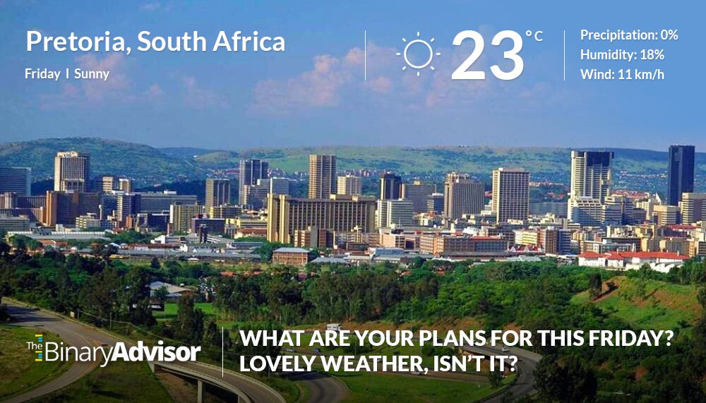 tbatrading's tweet photo. Lovely weather, isn't it? 🌞🌞🌞
#pretoria #weather https://t.co/ABjeYa5huF