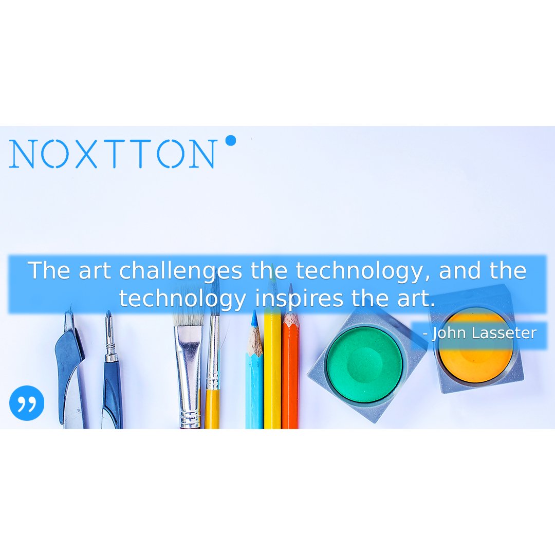 noxtton's tweet photo. ๐ต #Noxtton #noxttonquotes #quotes #IT #technology #tech #information #informationtechnology #art #challenge #inspiration #JohnLasseter๐ต https://t.co/R8nA4c7fTS