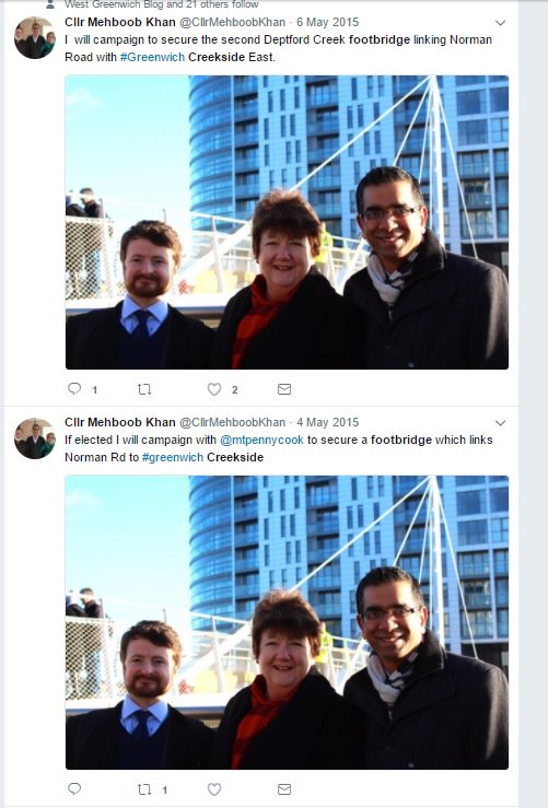 MarkRGreenwich's tweet photo. #CreeksideFootbridge at risk - not in planning application 
https://t.co/4g37EZo766. @CllrMehboobKhan and @mtpennycook please help! https://t.co/ESLns1qOfb