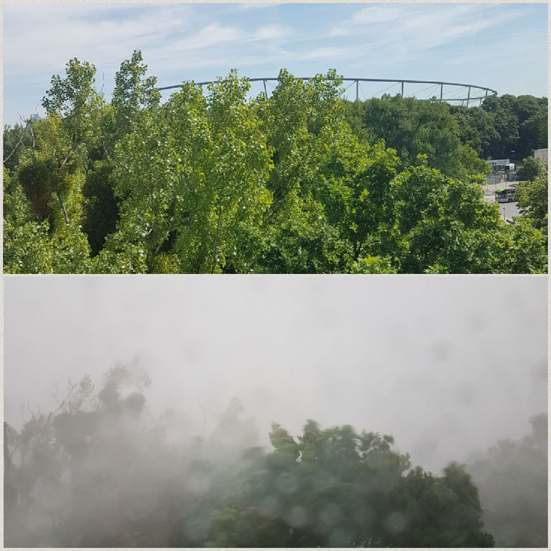 ManfredButtke's tweet photo. #unwetter #paul über #hannover #linden - aufgenommen vom #siloah #krankenhaus - heftiger #Regenguß - dank an die #feuerwehr https://t.co/YG05jViD5b