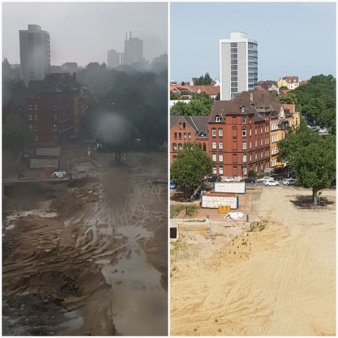 ManfredButtke's tweet photo. #unwetter #paul über #hannover #linden - aufgenommen vom #siloah #krankenhaus - heftiger #Regenguß - dank an die #feuerwehr https://t.co/YG05jViD5b