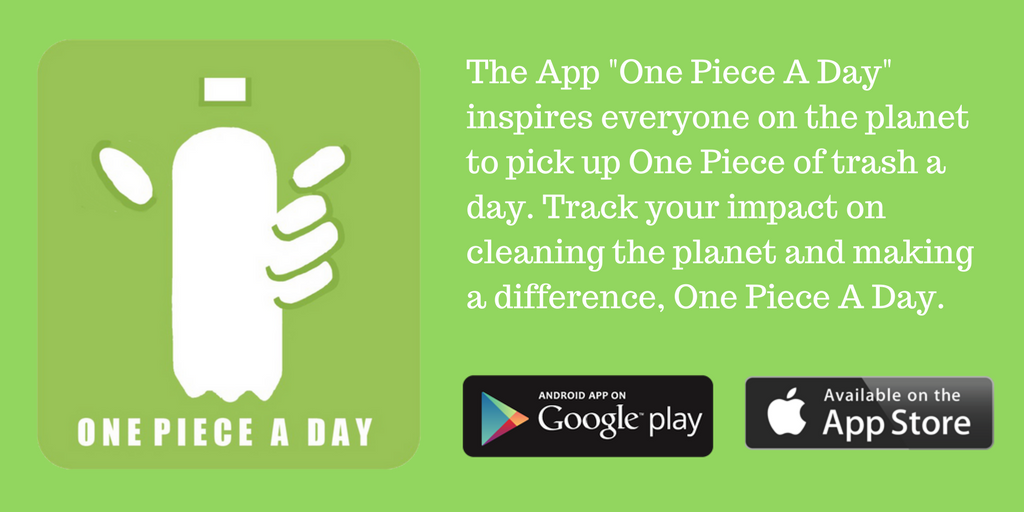 OnePieceADay1's tweet photo. #OnePieceADay-non-profit #App motivates people to pick up 1pc of trash a day.
#iOS https://t.co/tXYJMxQ4wx 
#Android https://t.co/ZdF3fXRNqS https://t.co/6wgRoU0P9a