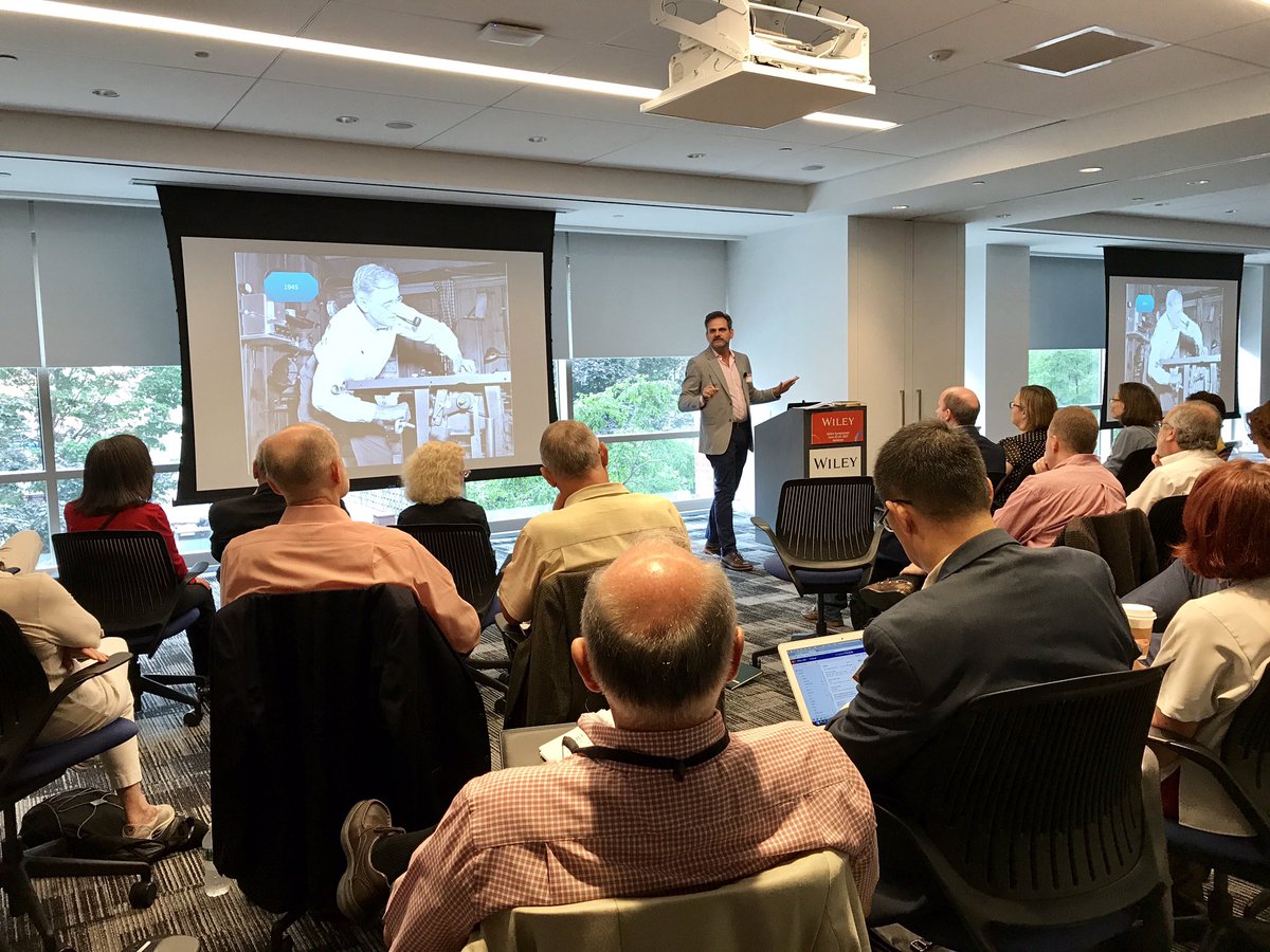 amy_beisel's tweet image. .@solidstateux on the history of hypertext and future of #digipub for Wiley Editor Symposium #WES0617