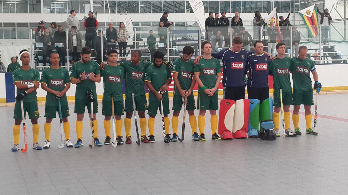 First win for <a href="/blitzstoks/">SA Men Indoor Hockey</a> at African Qualifier... 10-2 up against Zimbabwe... <a href="/TOPSatSPAR/">TOPS at SPAR</a> <a href="/TaylaTeam/">Tayla Sportswear</a> BlueT CutStudio Teahupoo