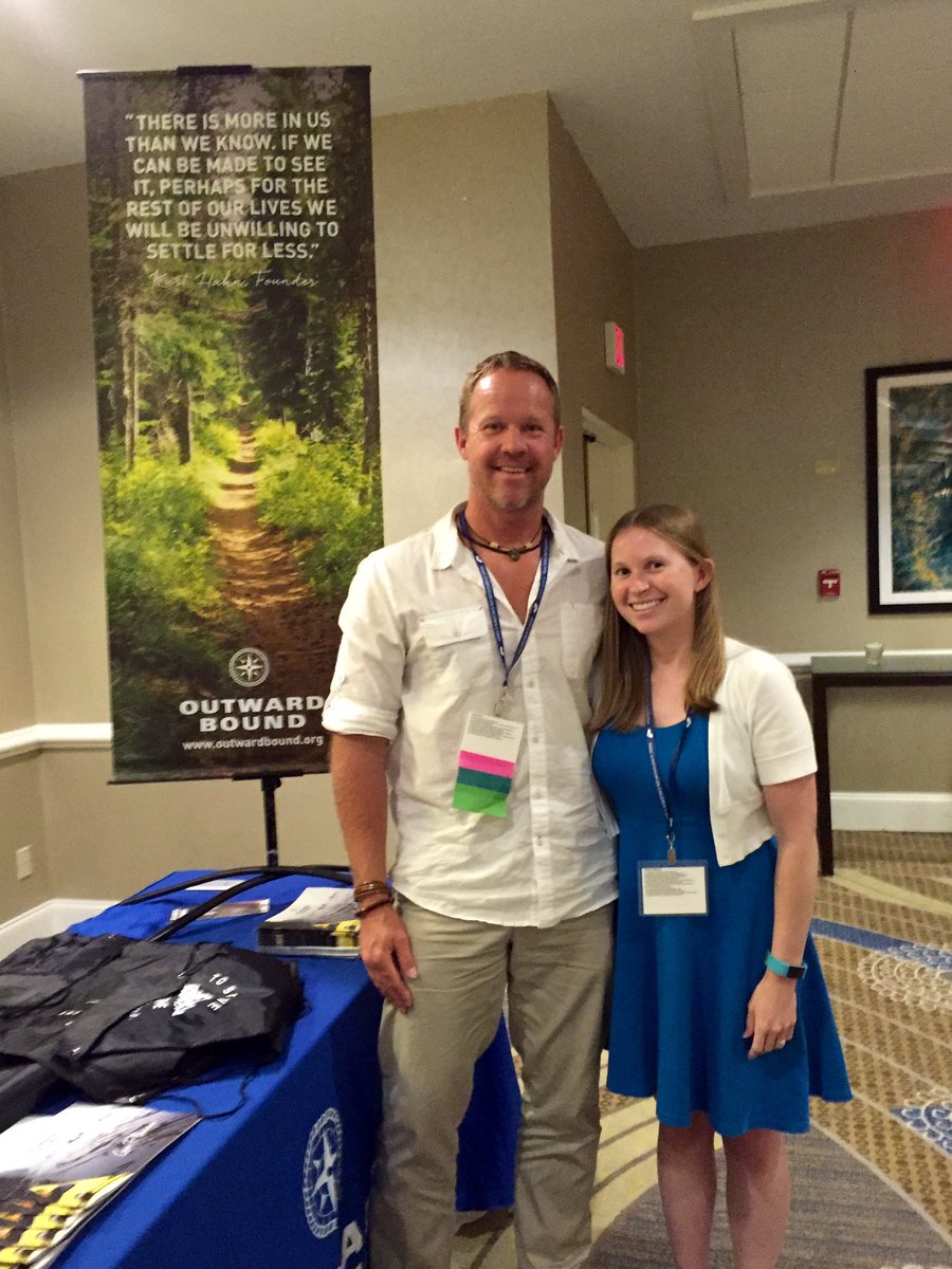 So great catching up with Jason Stout from Outward Bound! I did the Heroic Journey in 2011 and it was amazing! #NAGC2017 #NAGC2017exhibitor