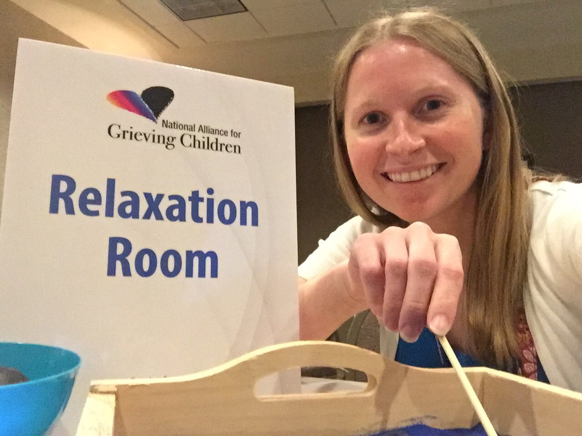 A little sand tray relaxation in the self-care room at #NAGC2017 #NAGC1017selfcare