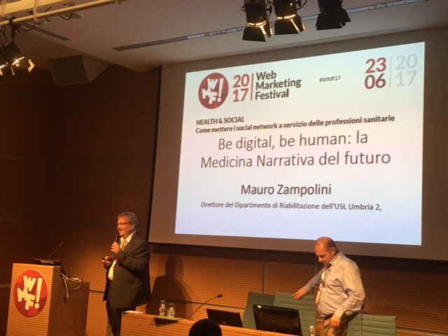 A #wmf17 sessione su social media e salute: <a href="/mzampolini/">mzampolini</a> sulla medicina narrativa nell'era digitale