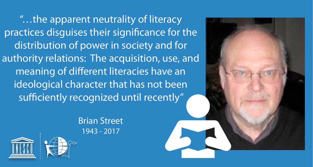 Deeply saddened by Brian Street’s passing.Inspiring scholar who transformed our thinking about #literacy.May his legacy live on in our work.