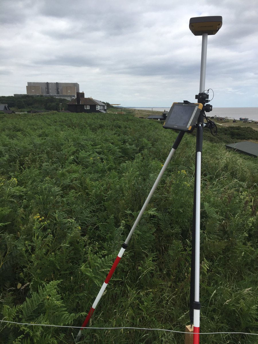 advantagegeo's tweet photo. It's a bit of an odd feeling when your site is in the shadow of a nuclear power station! #hipersr #topcon #suffolk https://t.co/URGfd8QKpQ