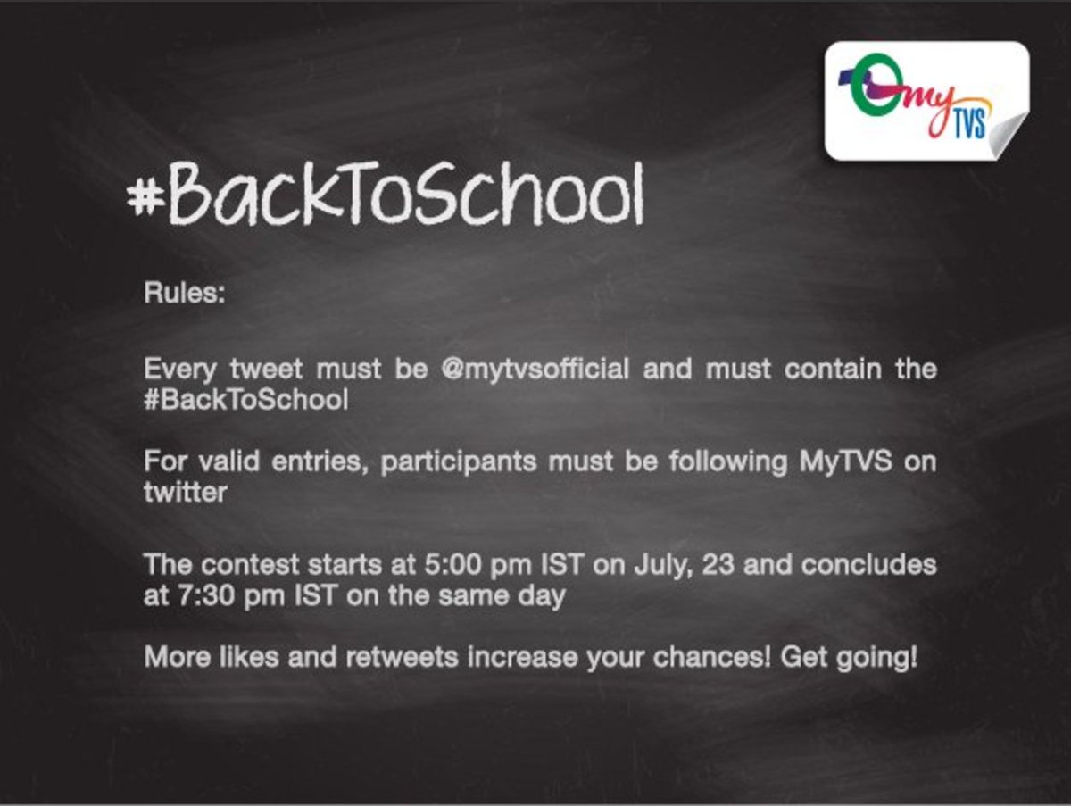mytvsofficial's tweet photo. #ThisIsYourTime and it's running out! #BackToSchool #Contest closes in an hour. Win Amazon vouchers and MyTVS Accessories! https://t.co/H37KfkfBAO
