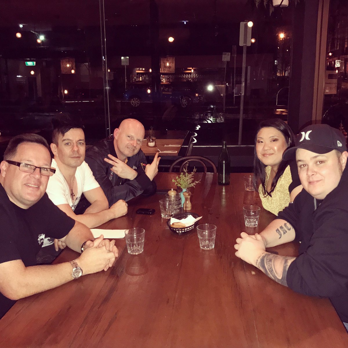 djcallyofficial's tweet photo. Dinner with these guys then off to #HardKandy https://t.co/i5l4vmA7Pb