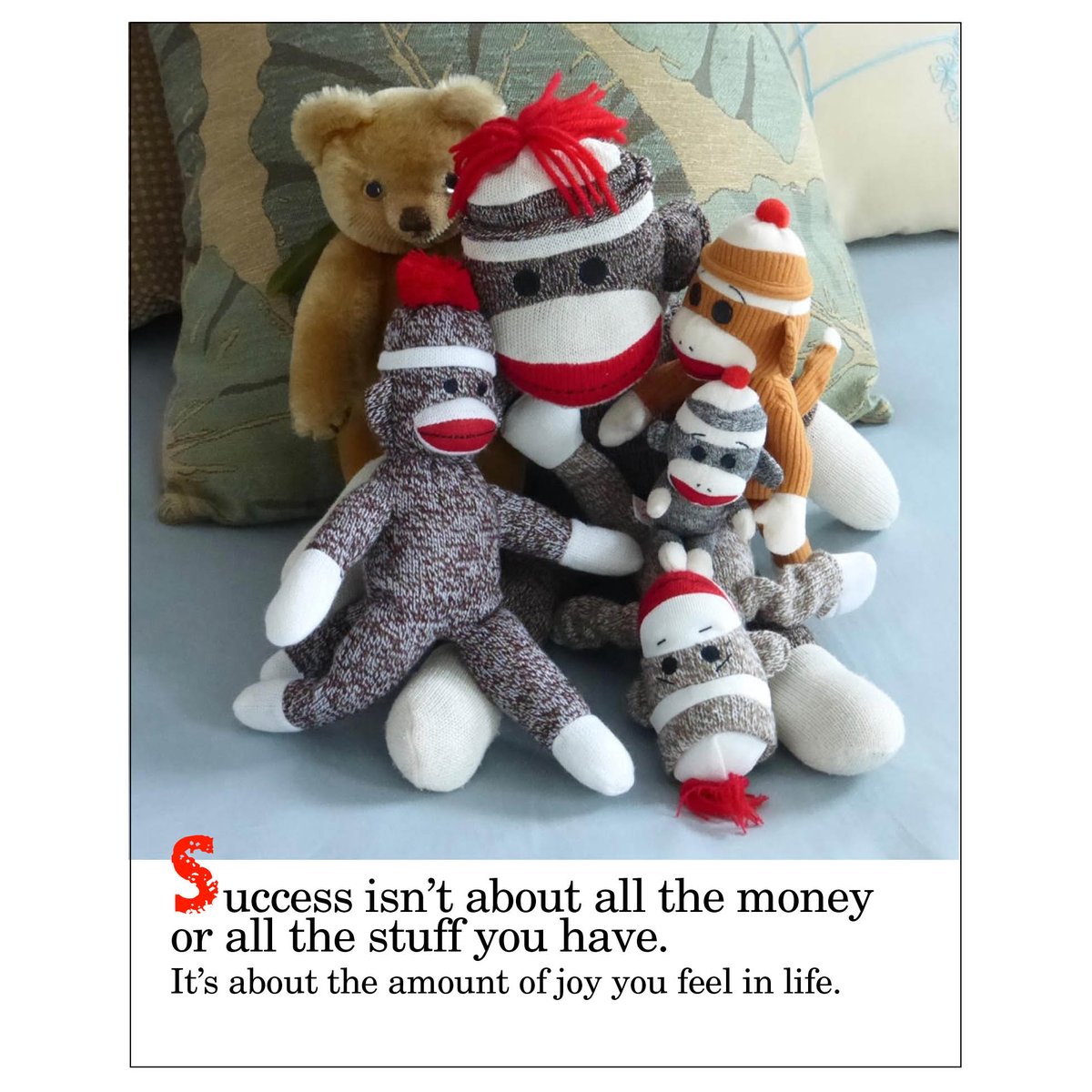 SezSock's tweet photo. Thought for today. #sockmonkey #Motivation #wisewords #Wisdom #success #notaboutthestuff #begrateful #feelthejoy 
https://t.co/Ee1wGks4HN https://t.co/yzmk1KVSXi