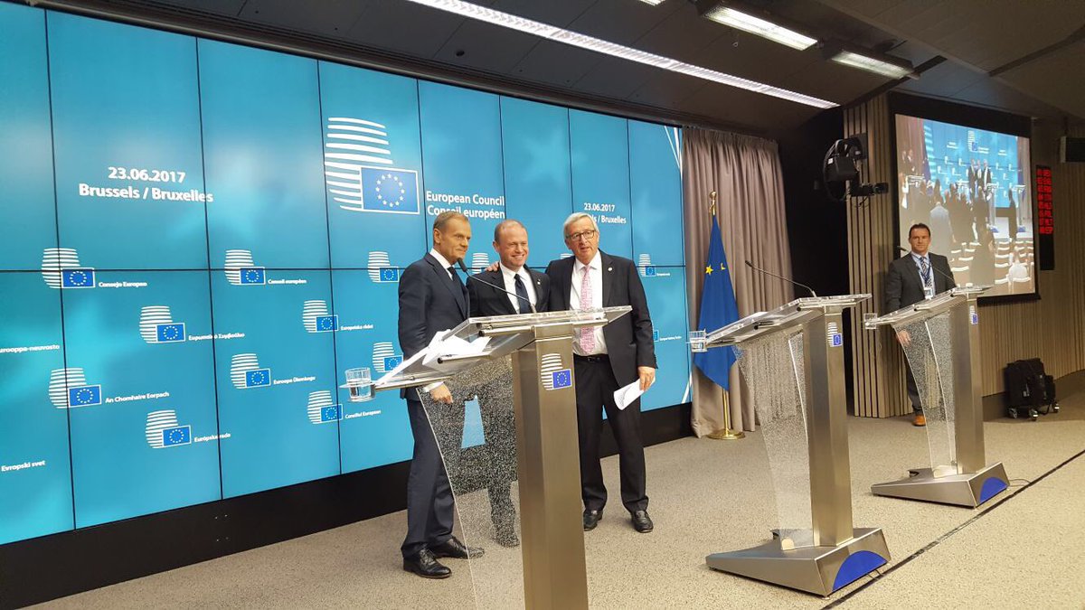#EU2017MT - "One of the best experiences" <a href="/eucopresident/">António Costa</a> ; "an impressive presidency" <a href="/JunckerEU/">Jean-Claude Juncker</a>  - thank you !