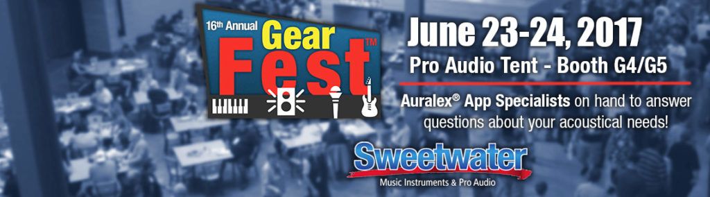 Auralex's tweet photo. Today 9AM-6PM EST we are @SweetwaterSound in #fortwayne for #gearfest! Come see us in the Pro Audio Tent Booth G4/G5 &amp; get a #RoomAnalysis! https://t.co/CfwwY6Myby