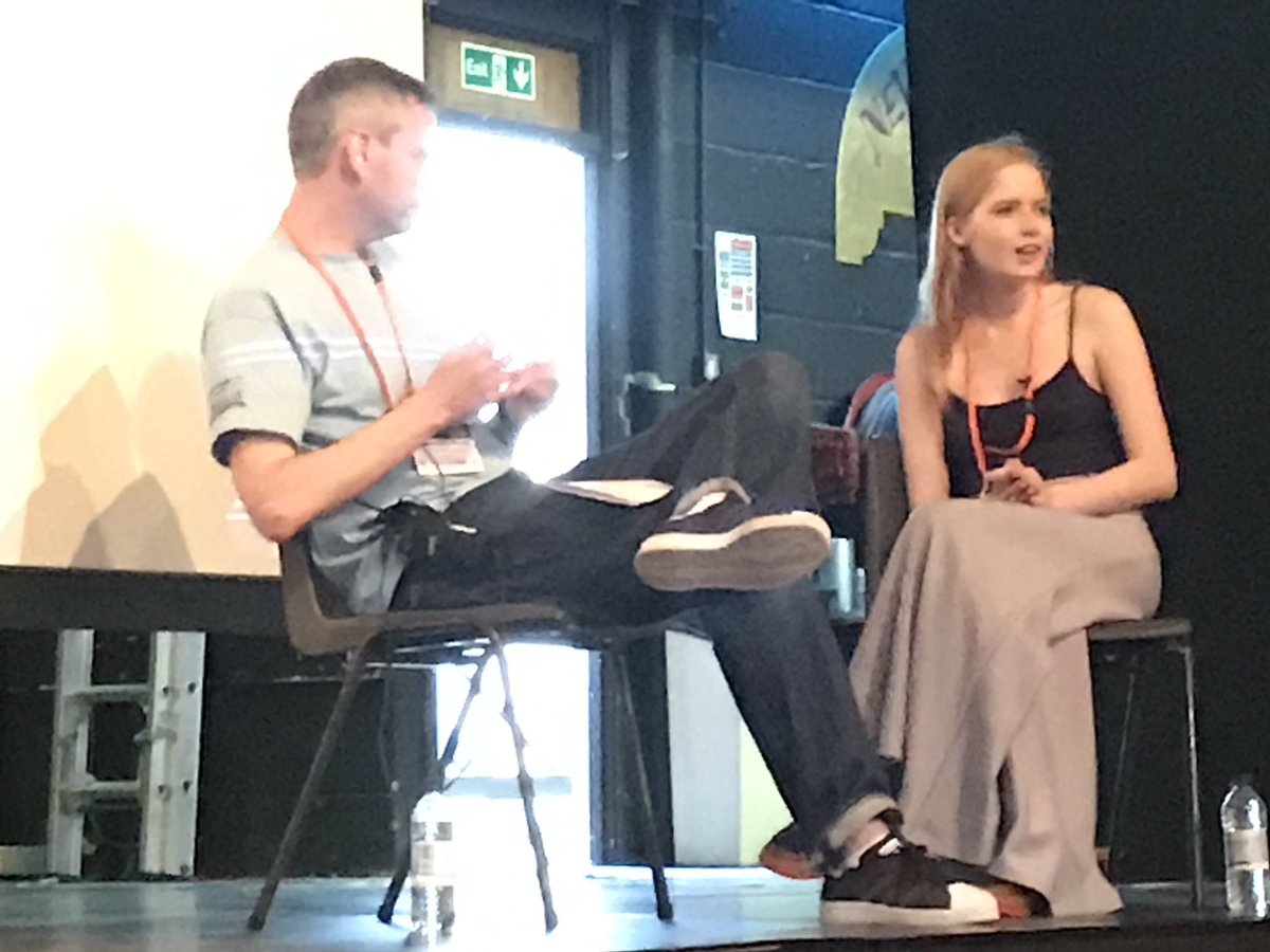 WellyTheatre's tweet photo. @Ellie_Bamber inspiring the 3rd/4th about her career so far #inspiration https://t.co/I74daDzWyD