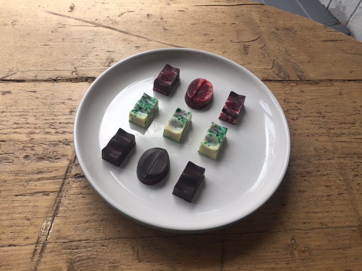 New chocolates #brownandbean#flavour#practice