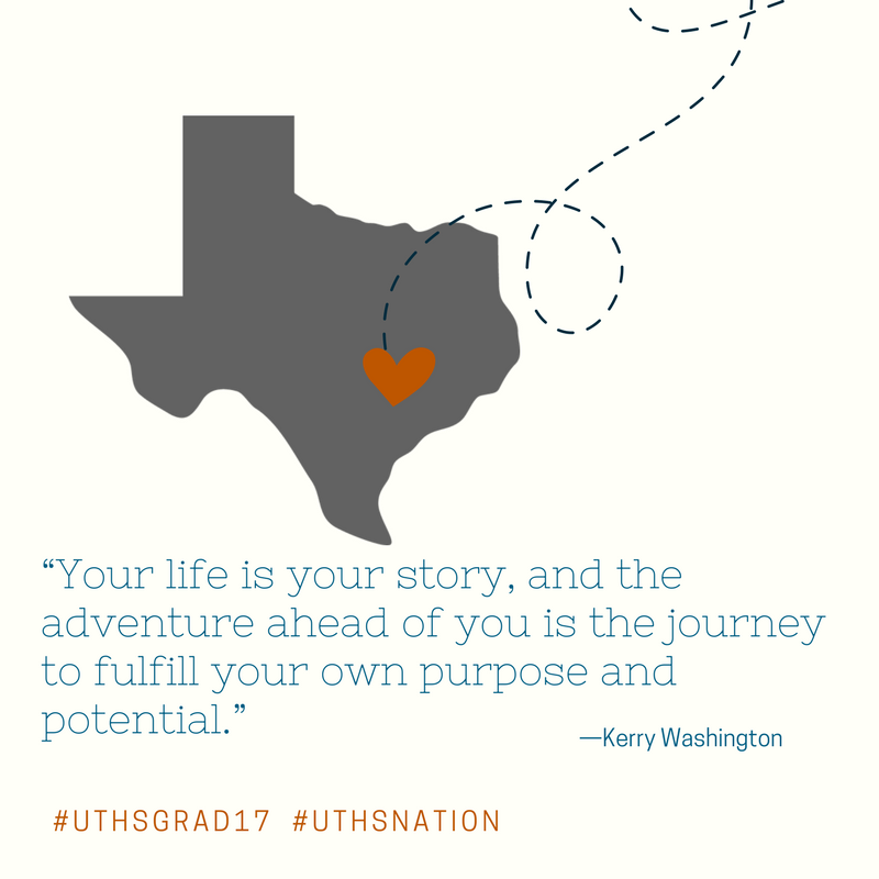 UTHSNation's tweet photo. The #UTHSNation is ready to celebrate the class of 2017! Commencement this weekend #UTHSgrad17 #UTHSgrad https://t.co/x216NxHqi6