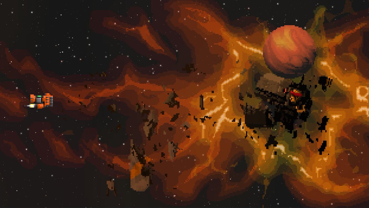 pixelnest's tweet image. What the hell happened here?! 😱
#STEREDENN #BinaryStars

#gamedev #screenshotsaturday #shmup