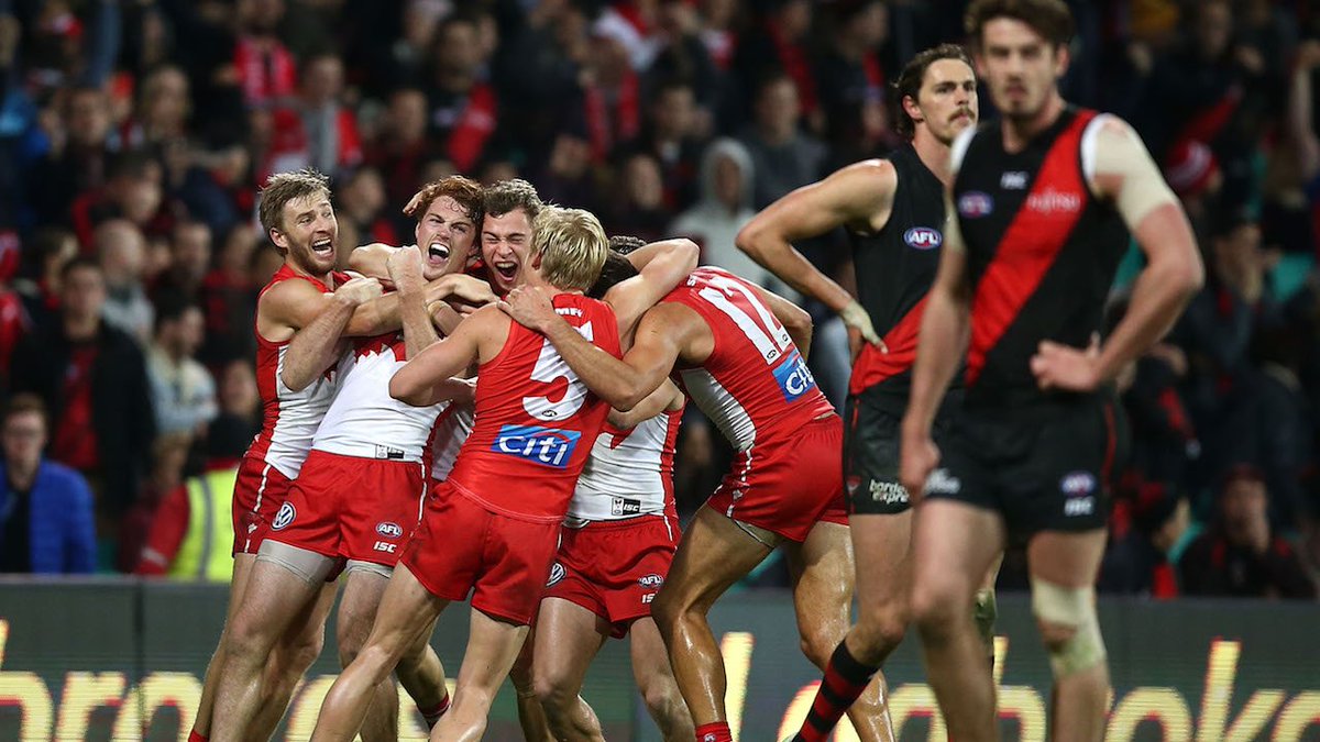 sydneyswans's tweet photo. Here it is.....
Watch to ensure sweet dreams tonight! #goswans
The last 2 minutes 👇 https://t.co/gjZ4VMUAxT https://t.co/Ghxm4MbAXF