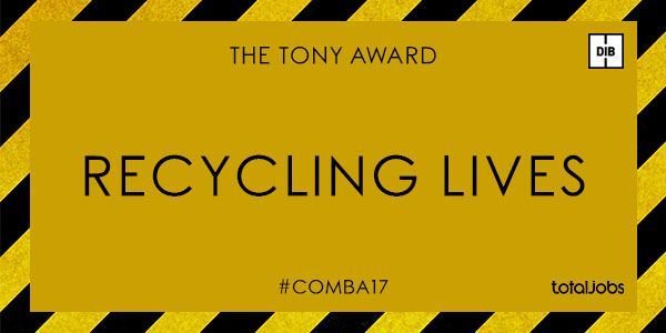 recyclinglives's tweet photo. Such a great night at the #COMBA17 last night - thanks again to @DIBManc. Thrilled to bits to win the Tony Award: https://t.co/EPFeQQxxA4 https://t.co/kYZEBKFVQr