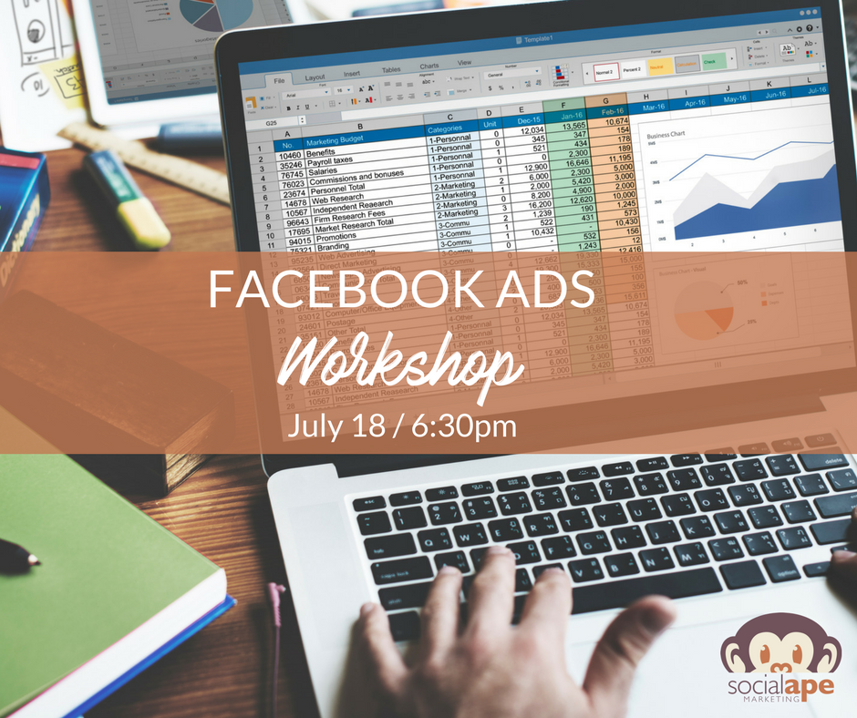 Sign up for our Facebook Ads Workshop on 7/18! Tons of info, tips &amp; strategies to grow your business using FB ads. bit.ly/facebookadswrk…