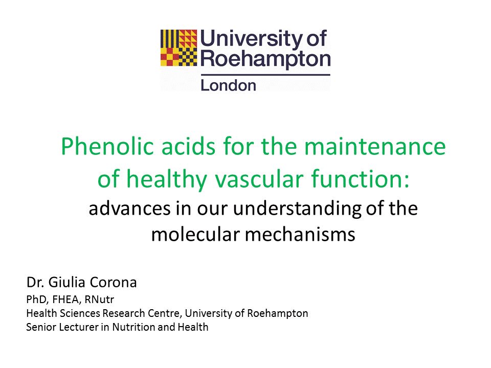 UoR_LifeScience's tweet photo. How #Polyphenols can help maintain healthy vascular function @GiuliaCorona27 https://t.co/p3suRTZfpT #HSRCresearch https://t.co/SSl0akknKA